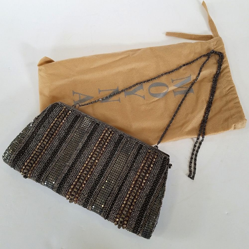Moyna Couture Intricate Beaded Clutch